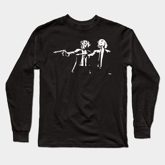 Dog Pulp Fiction Long Sleeve T-Shirt by Nova5